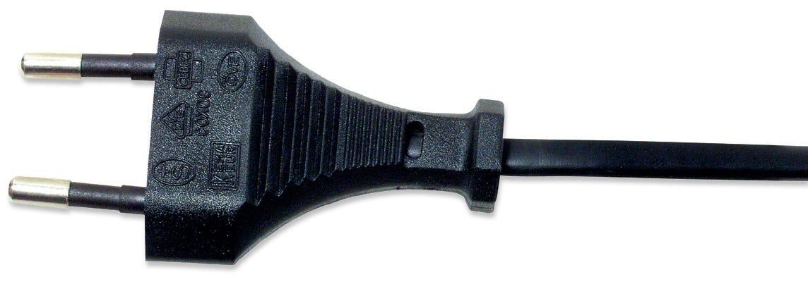 Manhattan 339100 cavo di alimentazione Nero 1,8 m CEE7/16 Accoppiatore C7