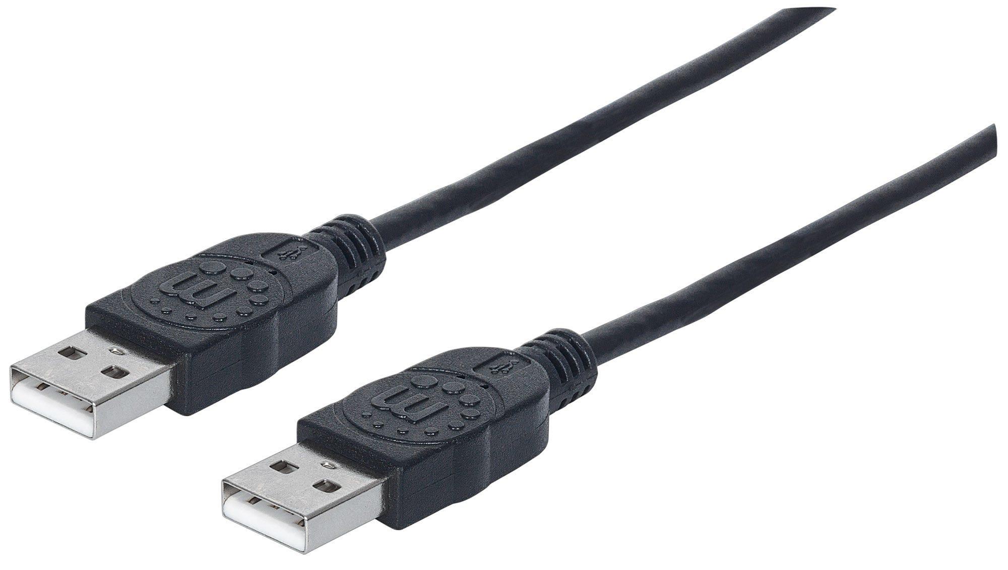 Manhattan 353892 cavo USB 1 m USB 2.0 USB A Nero