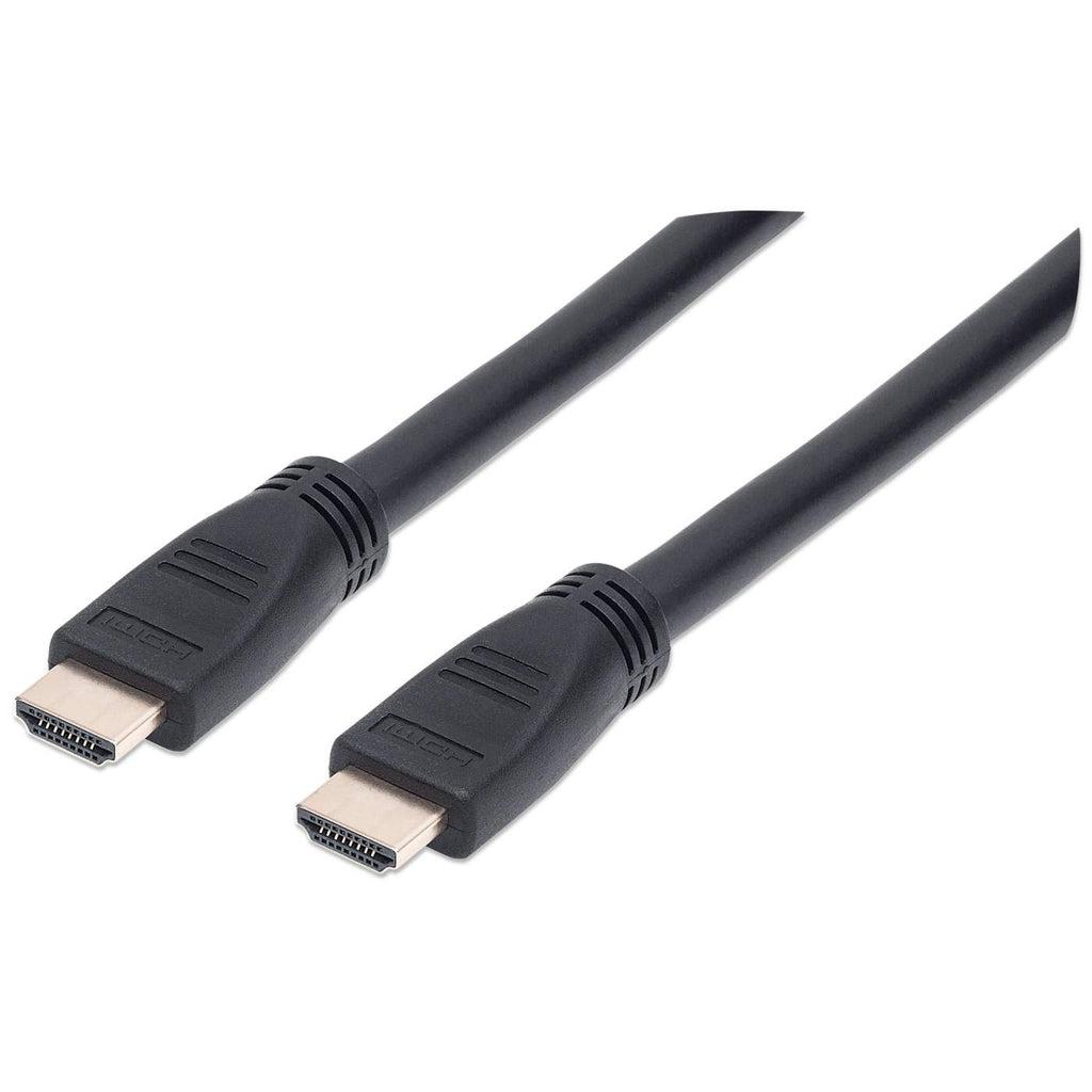 Manhattan 353977 cavo HDMI 10 m HDMI tipo A [Standard] Nero (HDMI CABLE ETHERNT 10M 4K/60HZ - -CL3/IN/WALL MALE/MALE BLACK BAG)