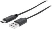 Manhattan 354981 cavo USB 3 m USB 3.2 Gen 1 3.1 Gen 1 USB C USB A Nero (USB-C TO USB-A CABLE 3M- - MALE/MALE 5GBPS USB 3.0 BLAC