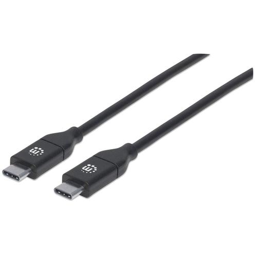 Manhattan 355247 cavo USB 2 m USB 2.0 USB C Nero (USB-C to USB-C Cable 2m Male to Male 480 Mbps USB 2.0 5A super fast charging