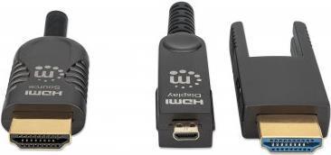 Manhattan 355544 cavo HDMI 70 m HDMI tipo A (Standard) HDMI tipo D (Micro) Nero