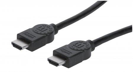Manhattan 355711 cavo HDMI 2 m HDMI tipo A Standard Nero (HDMI Cable 4K30Hz High Speed 2m Male to Male Black Equivalent to Star