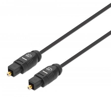Manhattan 356091 cavo a fibre ottiche 5 m TOSLINK Nero