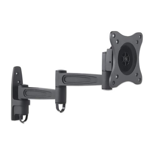 Manhattan 423670 supporto da tavolo per Tv a schermo piatto 68,6 cm (27") Nero Parete