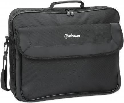 Manhattan 439992 borsa per laptop 439 cm 17.3 Valigetta ventiquattrore Nero (Cambridge Laptop Bag 17.3 Clamshell Design Black L