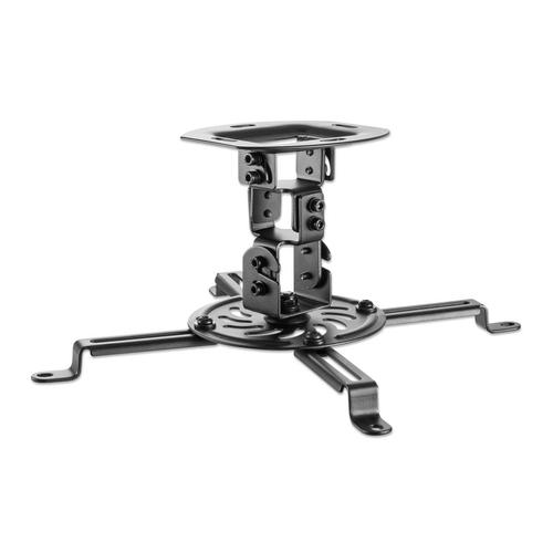 Manhattan 461184 supporto per proiettore Soffitto Nero (Projector Mount Ceiling Universal Tilt Swivel & Rotate Height 15cm Max