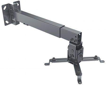 Manhattan 461207 supporto per proiettore Muro/Soffitto Nero (Projector Mount, Ceiling or Wall, Tilt & Swivel, Height Range: 43-