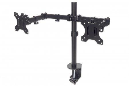 Manhattan 461528 supporto da tavolo per Tv a schermo piatto 81,3 cm [32] Nero Scrivania (TV & Monitor Mount, Desk, Full Motion,
