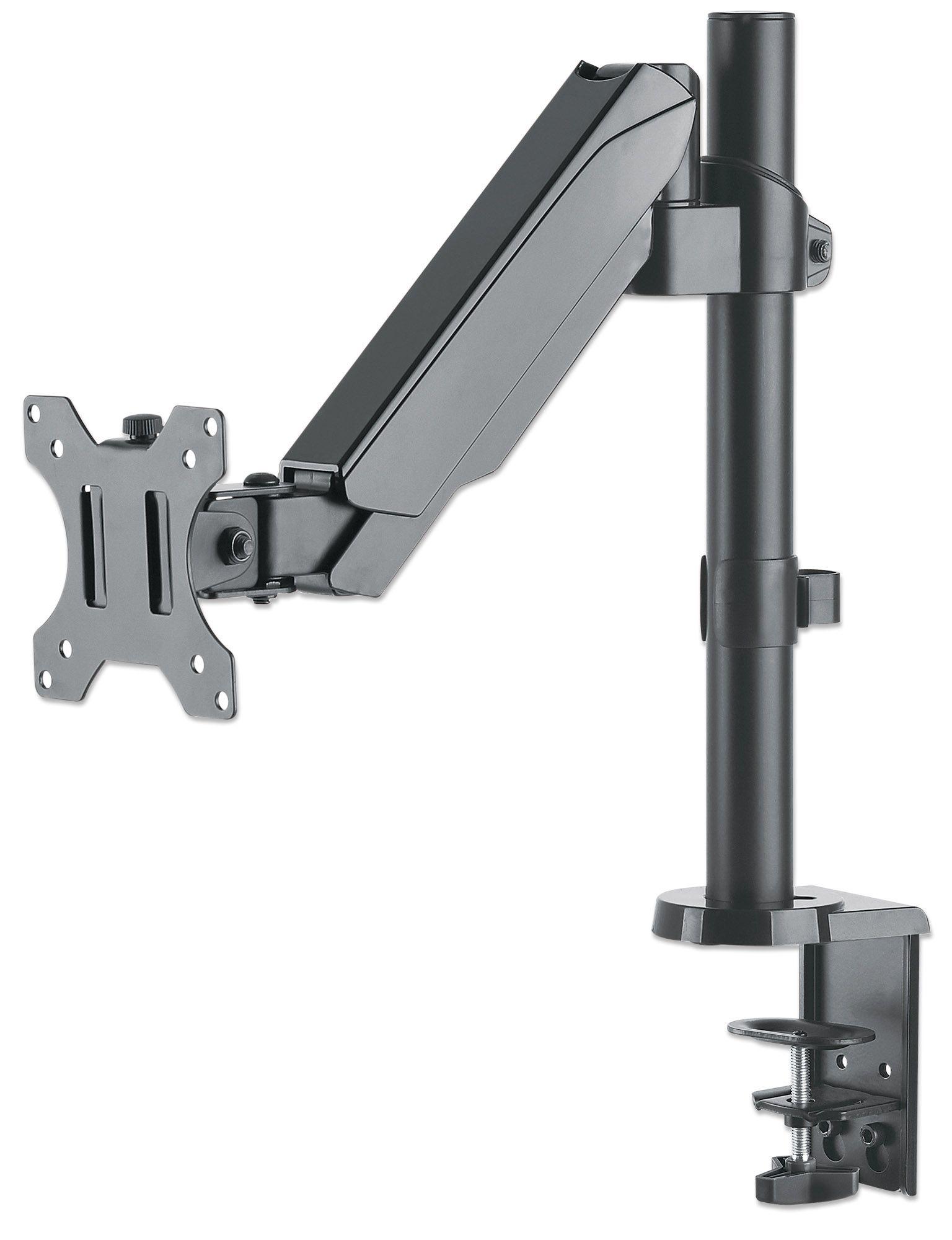 Manhattan 461573 supporto da tavolo per Tv a schermo piatto 813 cm 32 Grigio Scrivania (TV/MONITOR DESK MOUNT GAS FULL- - MOTIO