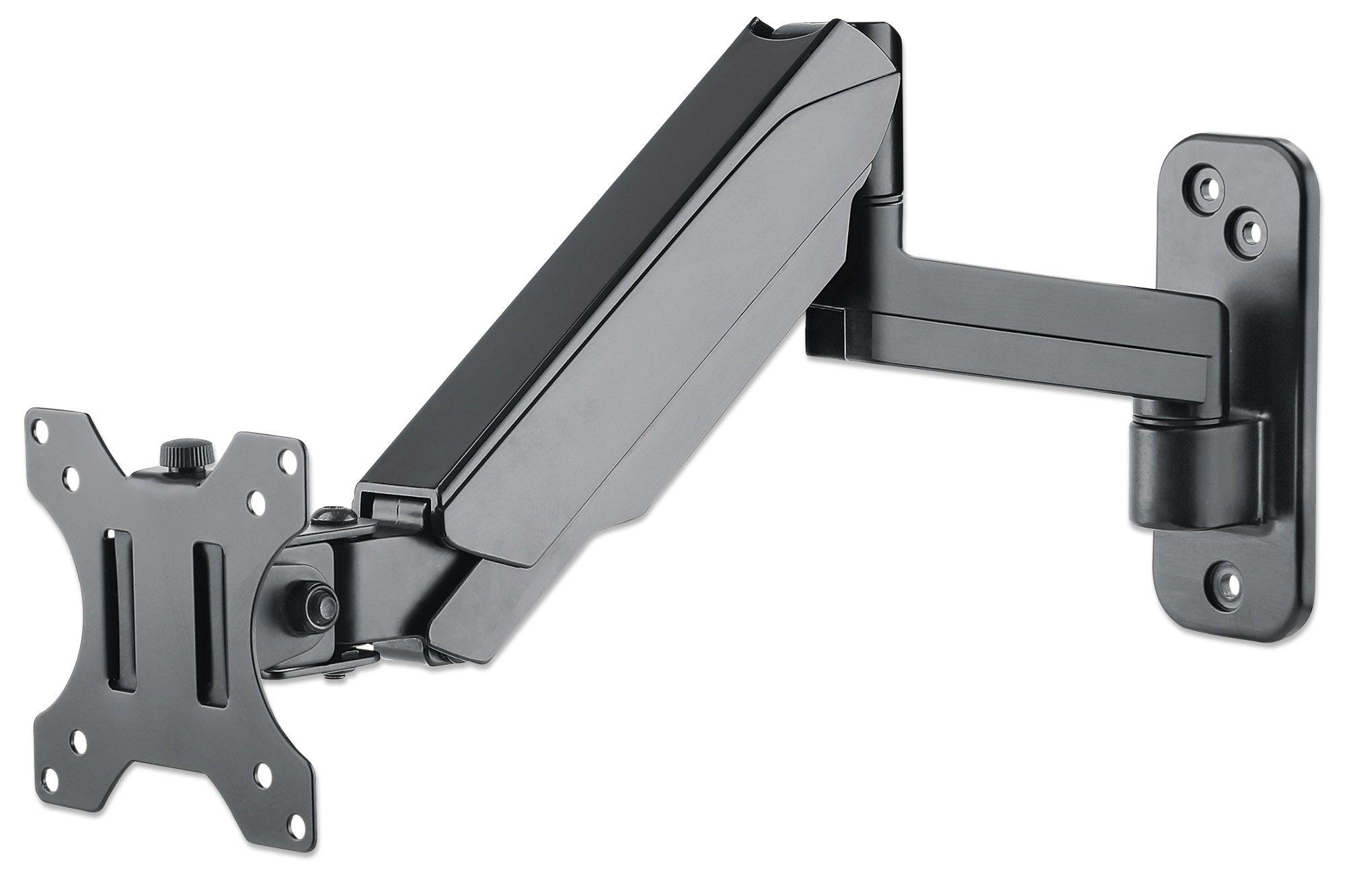 Manhattan 461610 supporto da tavolo per Tv a schermo piatto 81,3 cm [32] Nero Parete (TV & Monitor Mount, Wall, Spring Arm, 1 s