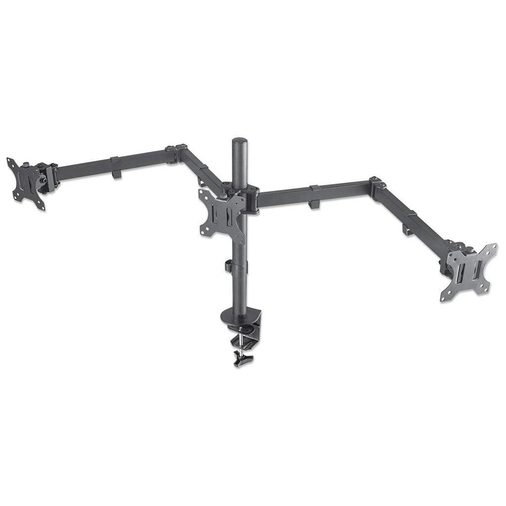 Manhattan 461658 supporto da tavolo per Tv a schermo piatto 68,6 cm [27] Nero Scrivania (TV & Monitor Mount, Desk, Double-Link