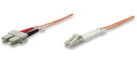 Intellinet 470353 cavo InfiniBand e in fibra ottica 1 m LC SC Multicolore, Arancione