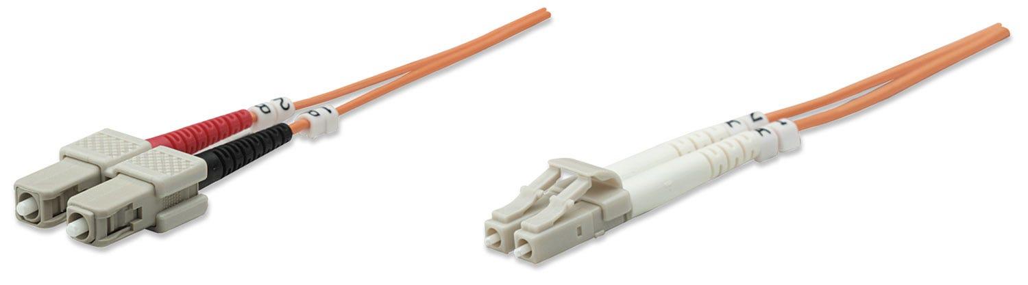 Intellinet 2m LC/SC cavo InfiniBand e in fibra ottica Arancione
