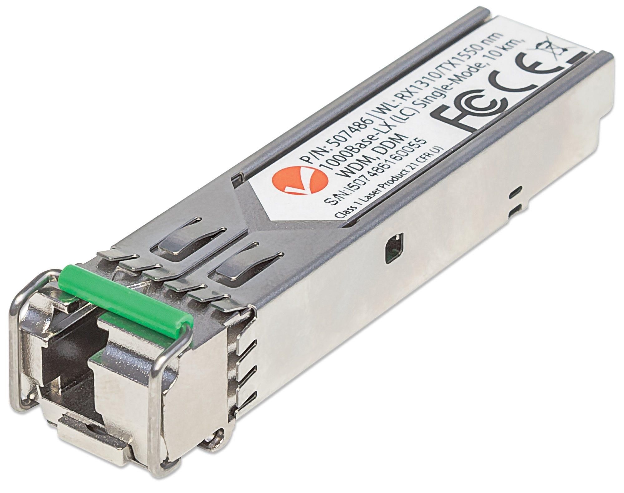 Intellinet - SFP (Mini -GBIC) -Transceiver Module - Gigabit Ethernet - 1000Base -LX - Monomode LC - fino a 10 km - 1310 (RX) /