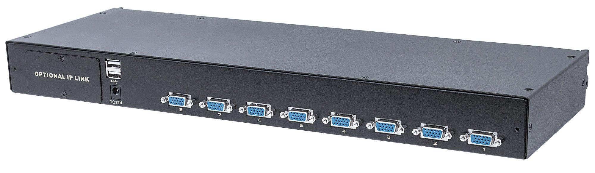 Intellinet 507776 switch per keyboard-video-mouse (kvm) Nero