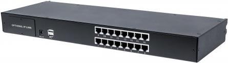 Intellinet Modulare 16 -Port Cat5 VGA KVM Switch - KVM -Switch - 16 x KVM Porta (S) - Desktop, assemblato su rack (507899)