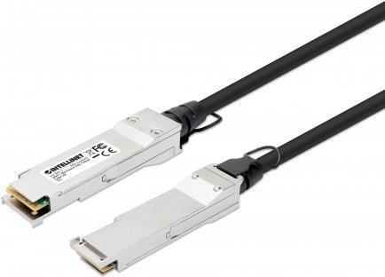 Intellinet - cavo di connessione diretta 40GBase - QSFP+ (M) a QSFP+ (M) - 2,0m - Twinaxial - Passive, a bassa latenza, fino a