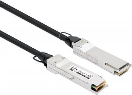 Intellinet - Cavo di connessione diretta a 40 GBase - QSFP+ (M) a QSFP+ (M) - 3,0m - Twinaxial - passivo, bassa latenza, fino a