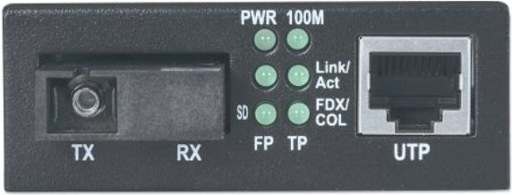 Intellinet - Media Converter - Ethernet, Fast Ethernet - 10base -t, 100base -fx, 100base -tx - RJ -45 / SC Modalità individual