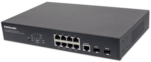 Intellinet 561167 switch di rete Gestito Gigabit Ethernet (10/100/1000) Supporto Power over Ethernet (PoE) Nero