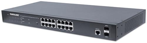 Intellinet 561198 switch di rete Gestito L2+ Gigabit Ethernet (10/100/1000) Supporto Power over Ethernet (PoE) 1U Nero