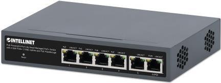 Intellinet 562034 switch di rete Gestito Gigabit Ethernet [10/100/1000] Supporto Power over Ethernet [PoE] Nero (INTELLINET 6-P