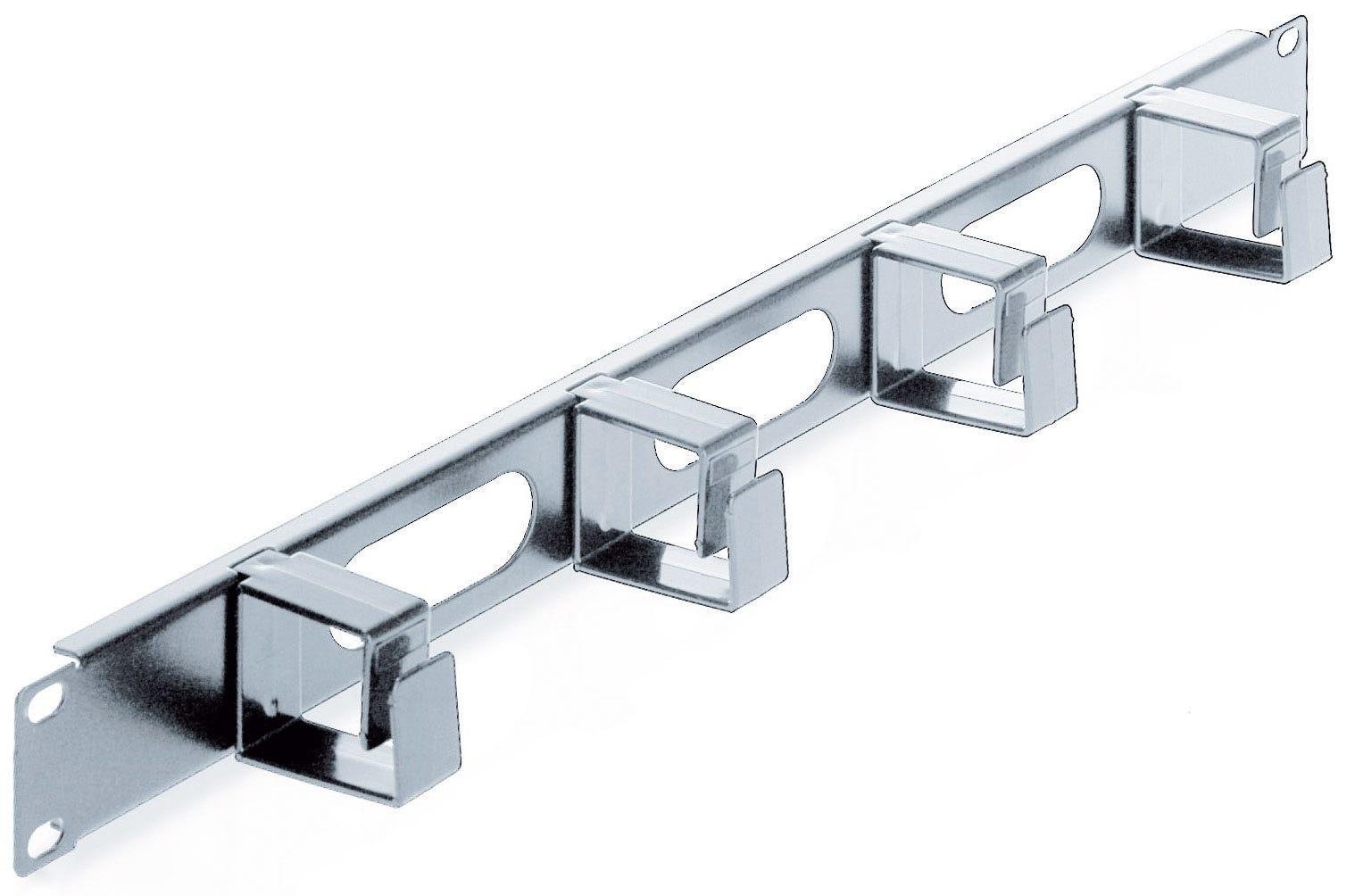 Intellinet 19 Cable Management Panel 1U Pannello di gestione del cavo (19IN CABLE MANAGEMENT PANEL 1U- - 4 SHORT PLASTIC RINGS