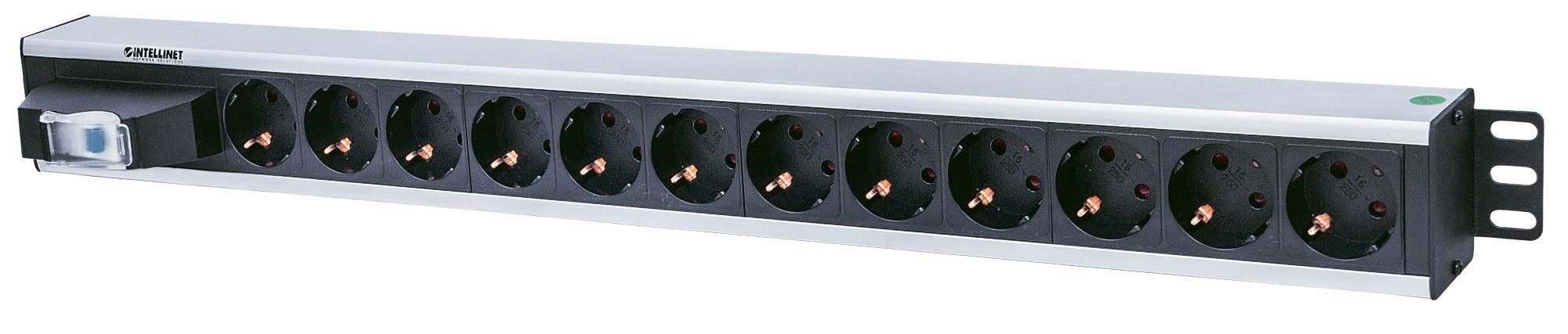 Intellinet 711449 unitÃƒÂ  di distribuzione dell'energia (PDU) 12 presa(e) AC Nero, Grigio