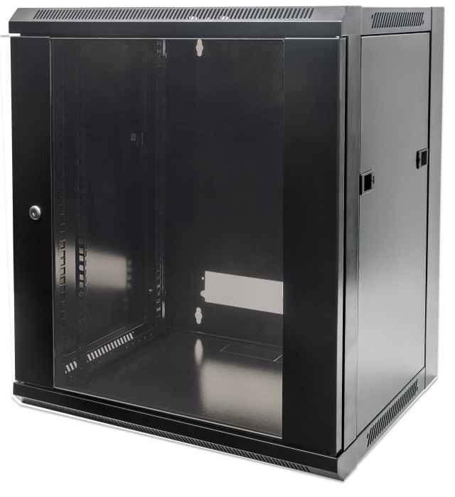 Intellinet 711951 rack 15U Da parete Nero (NETWORK CABINET WALL MOUNT 15U- - [STANDARD] 600MM BLACK FLATPACK)