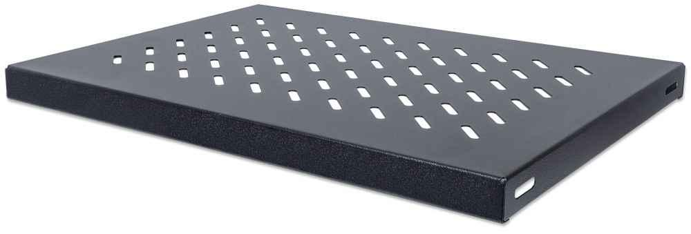 Intellinet 712521 porta accessori Mensola per scaffale (19 Fixed Shelf, 1U, 345mm Depth, Max 50kg, Black)