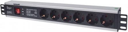 Intellinet 713962 unitÃƒÆ’Ã‚Â  di distribuzione dell'energia [PDU] 6 presa[e] AC 1.5U Nero (19 1.5U Rackmount 6-Outpu