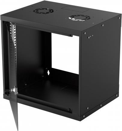 Intellinet 714174 rack 9U Da parete Nero (Network Cabinet, Wall Mount [Basic], 9U, Usable Depth 340mm/Width 485mm, Black, Flatp
