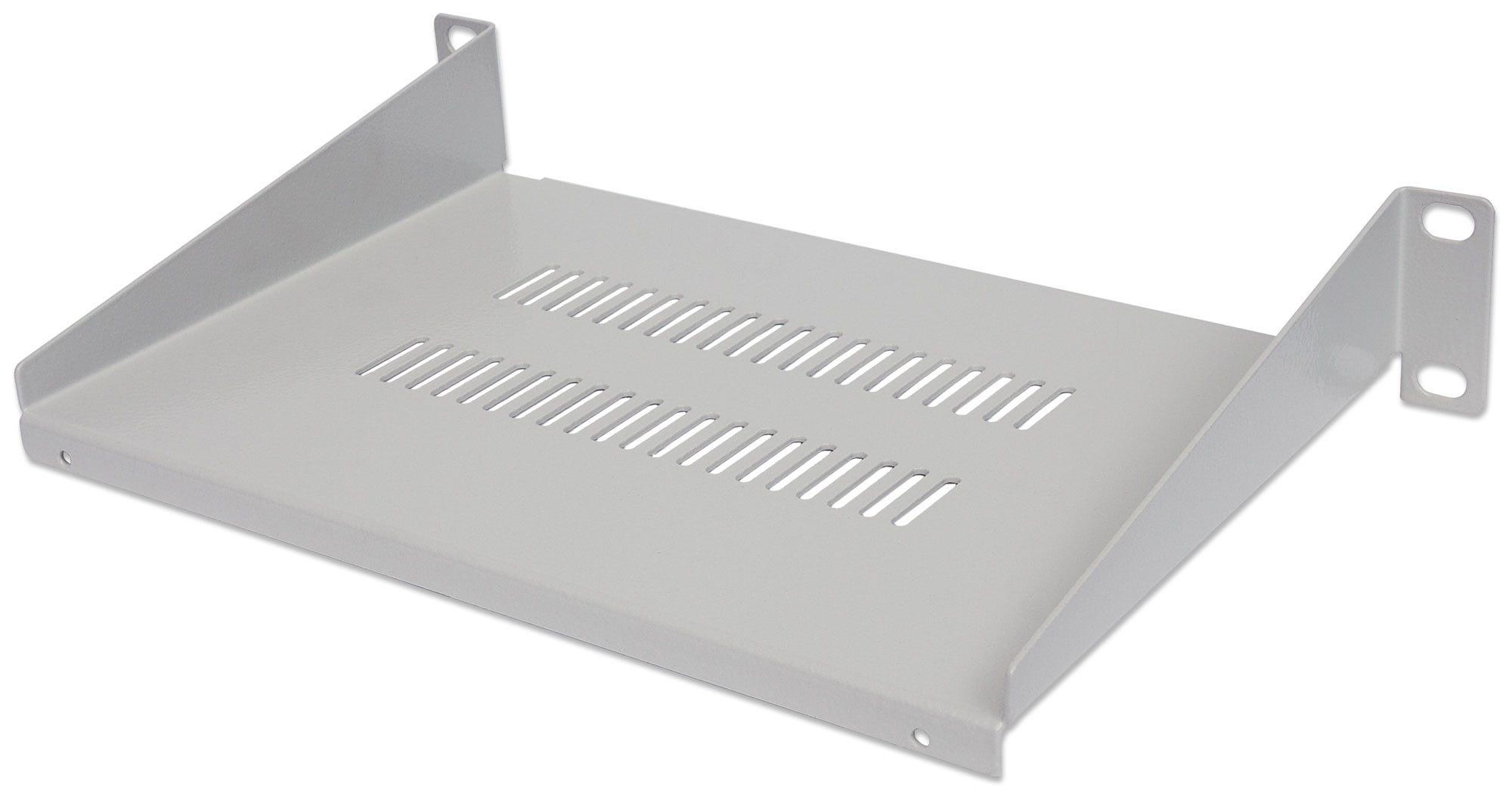 Intellinet 714983 porta accessori Mensola per scaffale (10IN CANTILEVER SHELF 1U VENTED - -150MM SHELF DEPTH GREY)