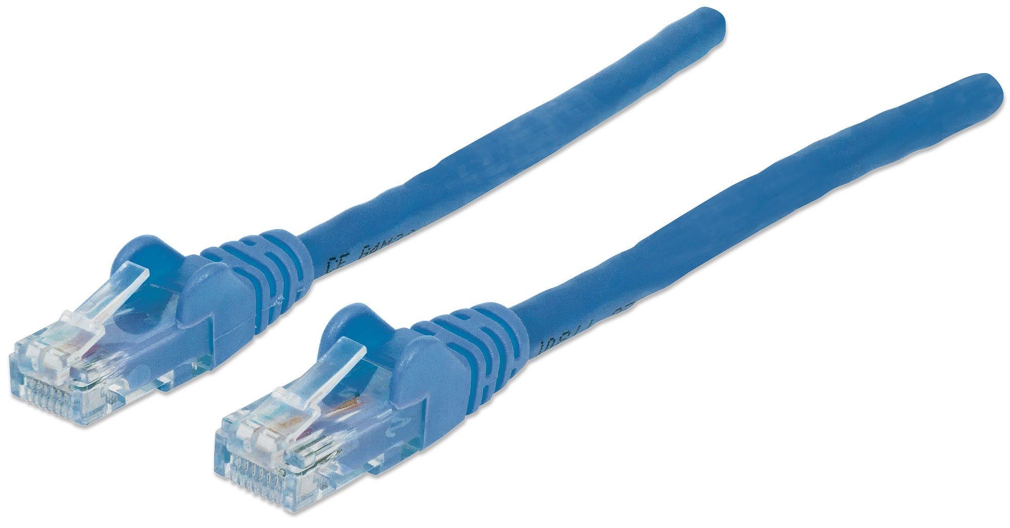 Intellinet 20m Cat6 cavo di rete Blu U/UTP UTP (Network Patch Cable Cat6 20m Blue CCA U/UTP PVC RJ45 Gold Plated Contacts Snagl
