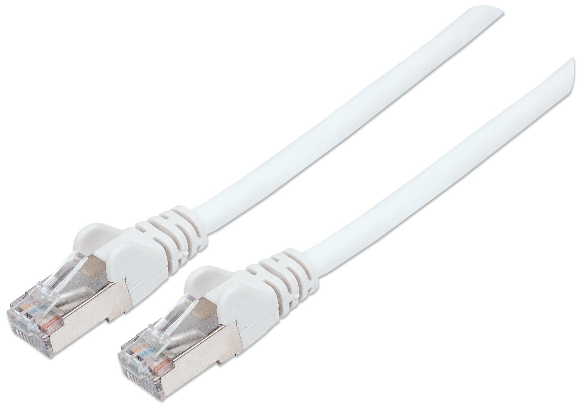 Intellinet Cat6 SFTP 0.5m cavo di rete Bianco 05 m S/FTP S-STP (NETWORK CABLE CAT6 COPPER 0.5M- - WHITE S/FTP SNAGLESS/BOOTED)