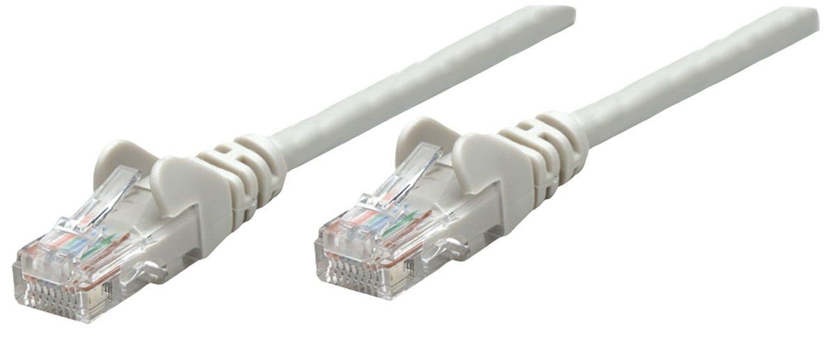 Intellinet Cat6, UTP, 1m cavo di rete Grigio U/UTP [UTP] (Network Patch Cable, Cat6, 1m, Grey, Copper, U/UTP, PVC, RJ45, Gold P
