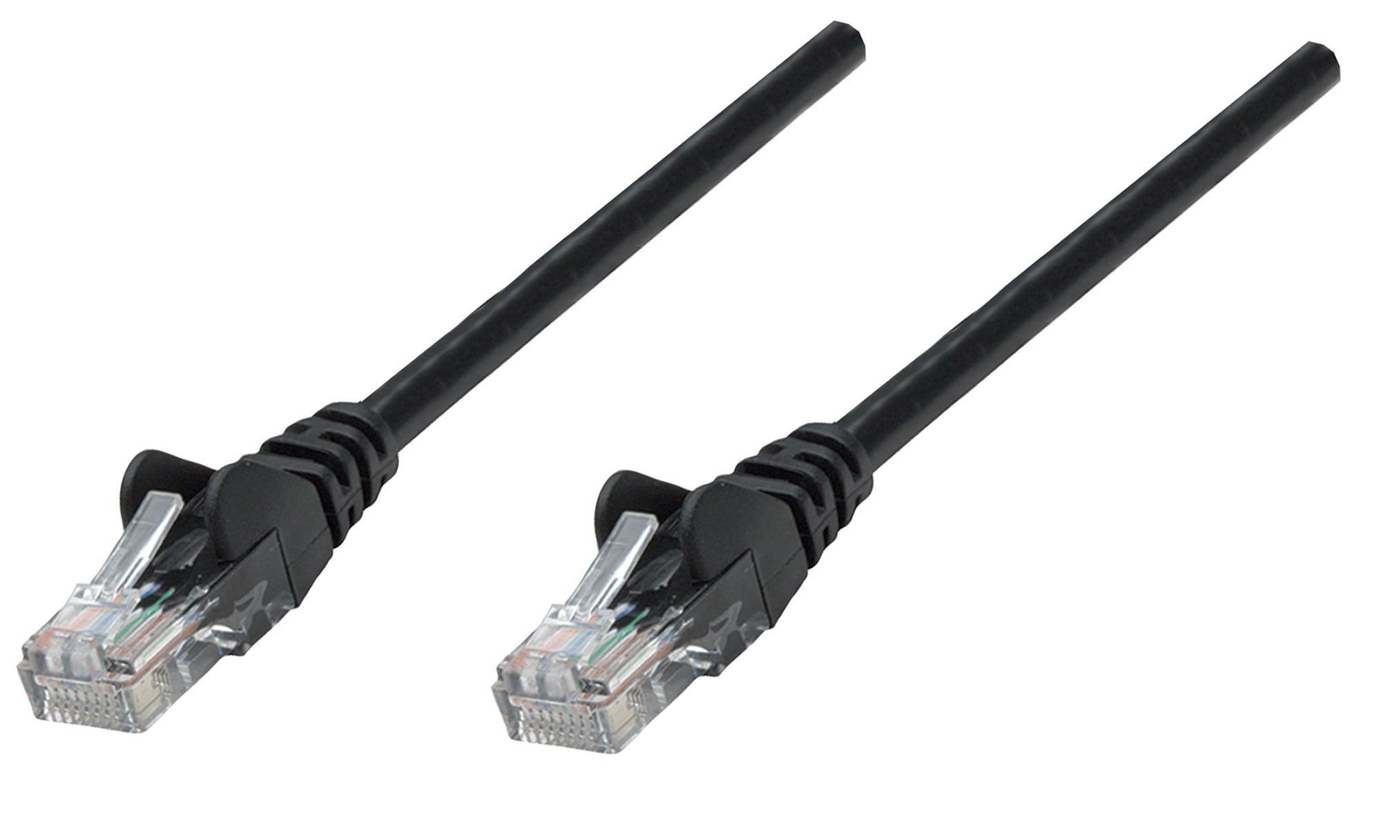 Intellinet Cat6, UTP, 1m cavo di rete Nero U/UTP (UTP)