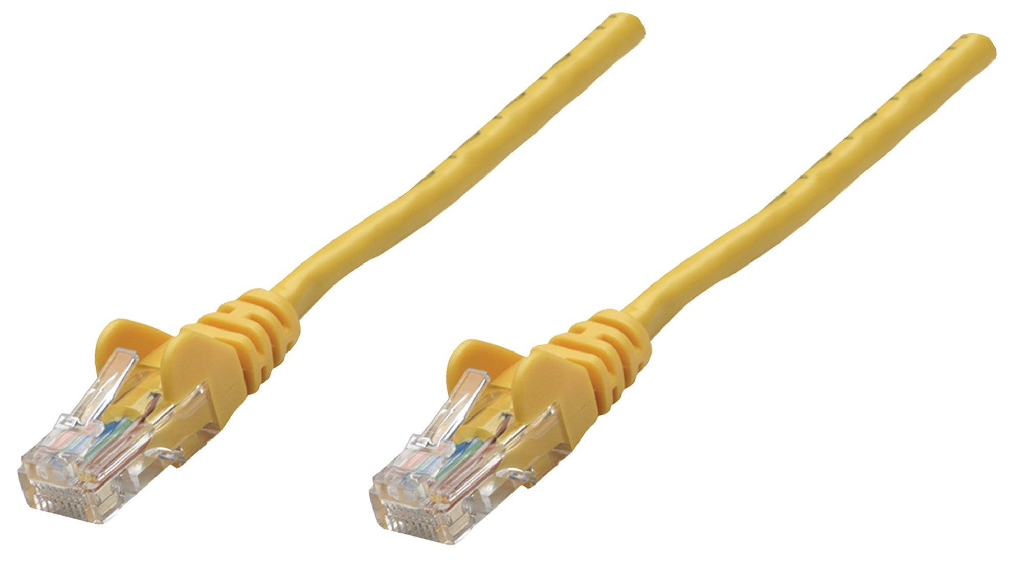 Intellinet Cat6, UTP, 3m cavo di rete Giallo U/UTP (UTP)