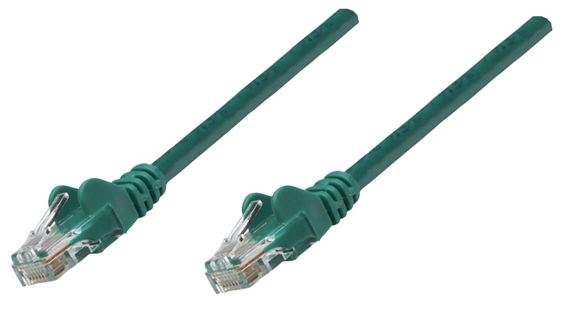 Intellinet Cat6, UTP, 3m cavo di rete Verde U/UTP (UTP)
