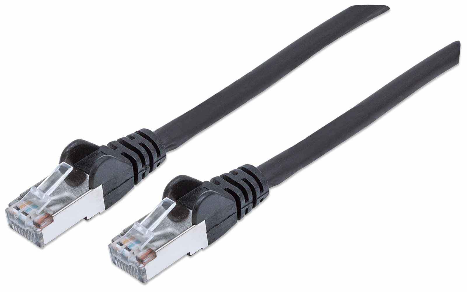 Intellinet 740685 cavo di rete Nero 1 m Cat7 S/FTP S-STP (NETWORK CABLE CAT7/PLUG 6A COPP - -1M BLACK S/FTP SNAGLESS/BOOTED)