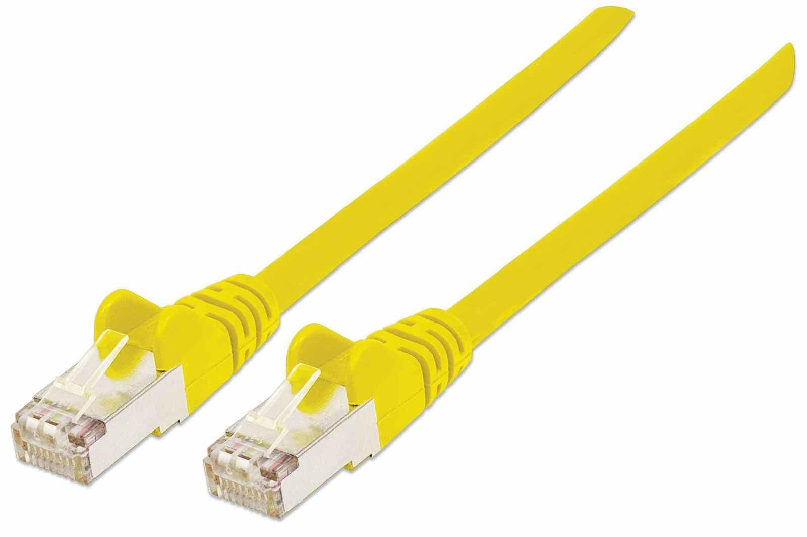 Intellinet 740708 cavo di rete Giallo 1 m Cat7 S/FTP S-STP (NETWORK CABLE CAT7/PLUG 6A COPP - -1M YELLOW S/FTP SNAGLESS/BOOTED)