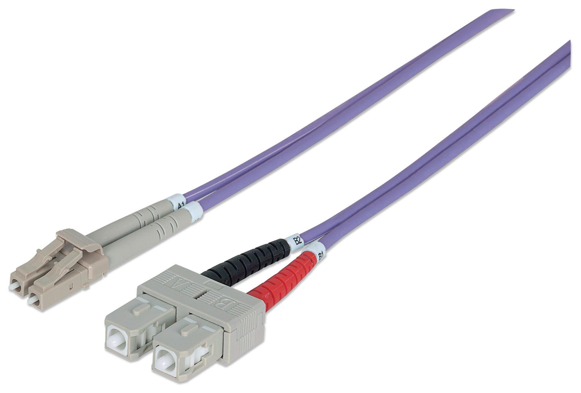 Intellinet 751056 cavo InfiniBand e in fibra ottica 5 m LC SC Viola