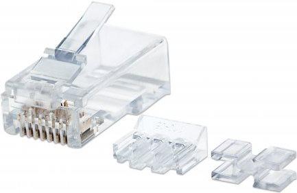 Intellinet 790659 cavo di collegamento RJ45 Trasparente (Intellinet RJ45 Modular Plugs, Cat6A,)