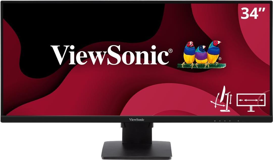 Viewsonic VA3456-mhdj Monitor PC 864 cm 34 3440 x 1440 Pixel UltraWide Quad HD LED Nero (VA3456 34QUAD HDMI Displayport MM)