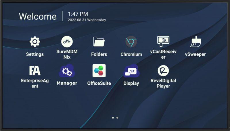 Viewsonic CDE7530 visualizzatore di messaggi 1905 cm (75") Wi-Fi 450 cd/m 4K Ultra HD Nero Processore integrato Android 11