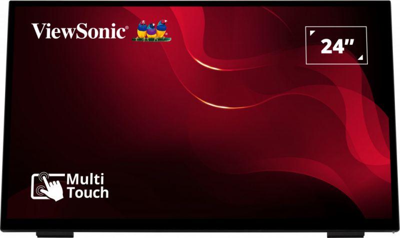 Viewsonic TD2465 visualizzatore di messaggi Pannello piatto interattivo 61 cm (24") LED 250 cd/mÂ² Full HD Nero Touch screen