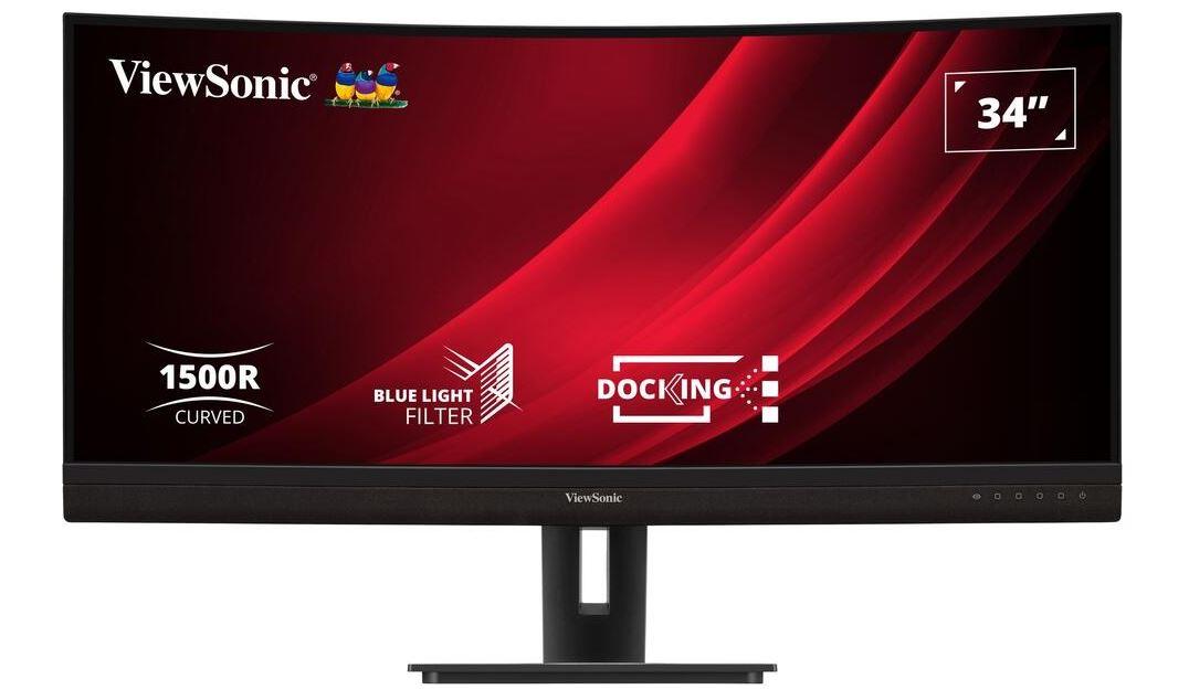 Viewsonic VG3456C Monitor PC 86,4 cm [34] 3440 x 1440 Pixel UltraWide Quad HD LED Nero (VG3456C 34 Docking Curveed monitor 2 x