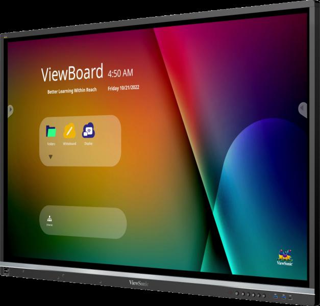 Viewsonic IFP5550-5 lavagna interattiva 139,7 cm [55] 3840 x 2160 Pixel Touch screen Nero HDMI (IFP5550-5 ViewBoard 55 4K Inter