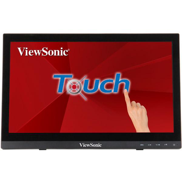 Viewsonic TD1630-3 Monitor PC 396 cm (15.6") 1366 x 768 Pixel HD LCD Touch screen Multi utente Nero